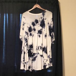 High low tie dye shirt.
